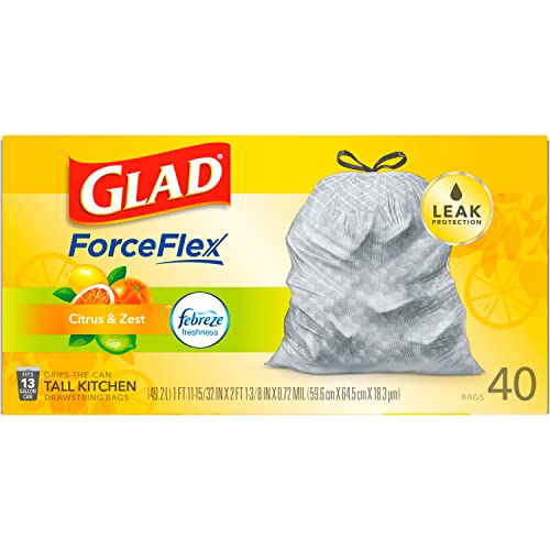 40 Count Glad ForceFlex Kitchen Trash Bags