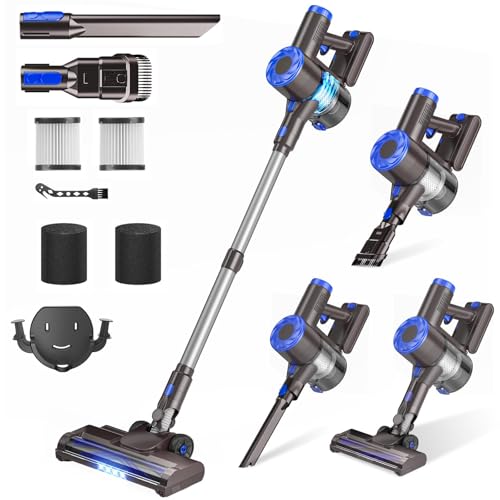 Cordless Stick Vacuum Cleaner, 8-in-1 Lightweight Rechargeable