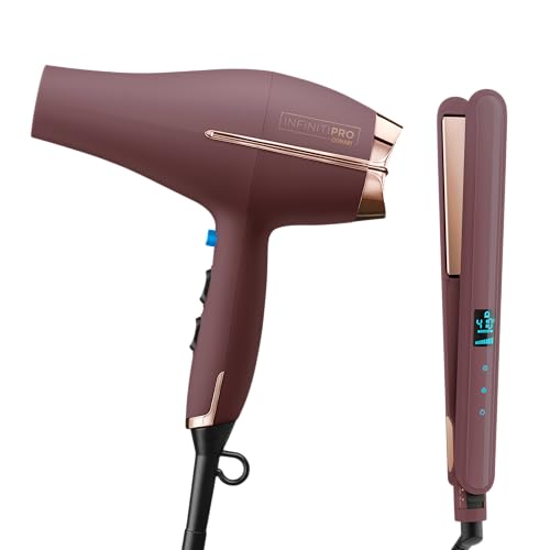 Conair Hair Dryer and Flat Iron Bundle with Diffuser