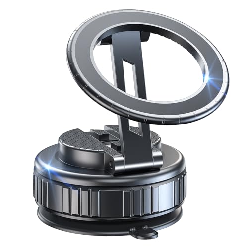 Vacuum Magnetic Phone Holder, 90lbs Suction Mount