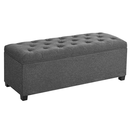 SONGMICS 43-Inch Storage Ottoman Bench