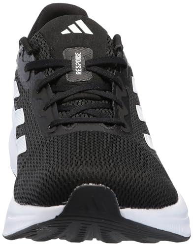 adidas Men's Response Running Sneaker, Black/White/Black, 9.5