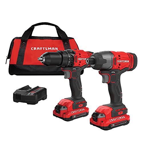 CRAFTSMAN 20V Cordless Drill and Impact Driver Kit