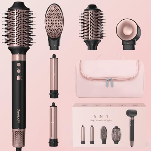 1400W Ionic 5-in-1 Hot Air Styler Brush