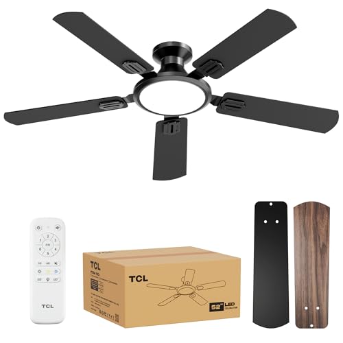 TCL 52-Inch Low Profile Ceiling Fan with Light