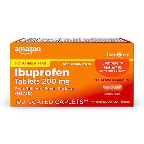 100 Count Ibuprofen Tablets 200mg Pain Reliever