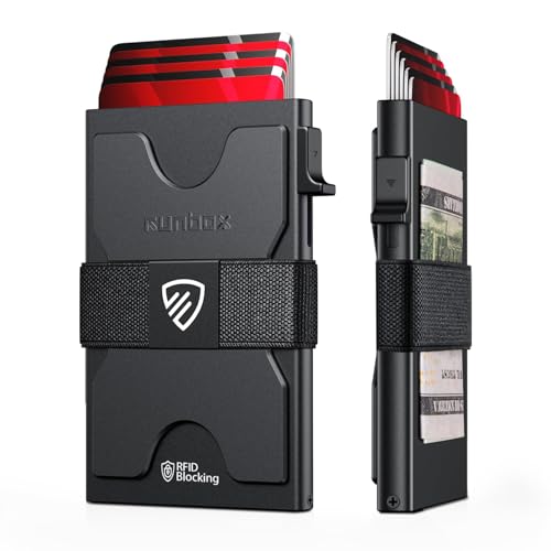 RUNBOX RFID Slim Pop-Up Card Holder Wallet