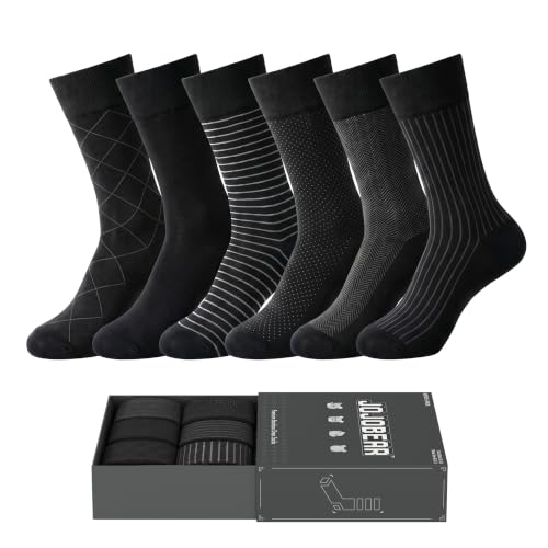 6 Pack Bamboo Dress Crew Socks