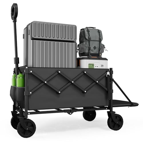 Collapsible Folding Utility Wagon Cart, 350 lb Capacity
