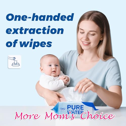 384 Count Hypoallergenic Baby Wipes for Sensitive Skin