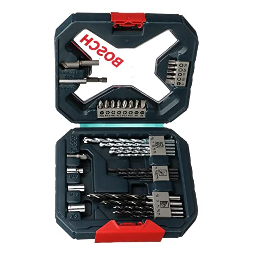 BOSCH MS4034 34-Piece Drilling and Driving Mixed Set with Included Case for Applications in Wood, Metal, Masonry