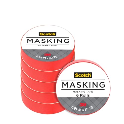 6 Pack Scotch Expressions Masking Tape Rolls