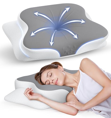 MOLSTE Ergonomic Memory Foam Cervical Neck Pillow