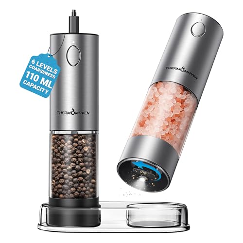 Rechargeable Electric Salt and Pepper Grinder Set