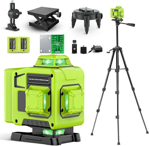4D 360° Self Leveling Laser Level with Tripod