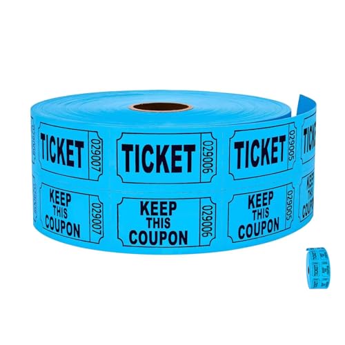 2000 Count Double Raffle Ticket Rolls