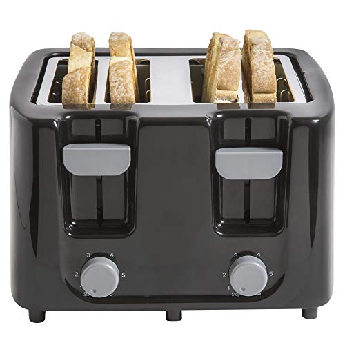 Continental Electric CE-TT029 Toaster, 4 Slice,Cool Touch, Black