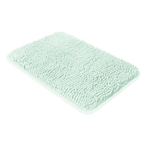 Small Absorbent Non-Slip Chenille Bath Rug