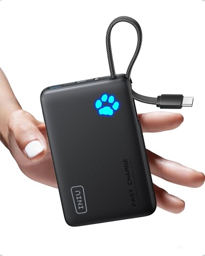 INIU 45W 10000mAh Portable Charger with USB-C Cable