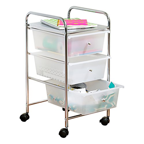 Honey-Can-Do 3-Drawer Plastic Storage Cart on Wheels