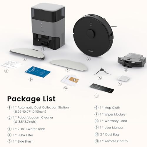 AIRROBO Self-Emptying Robot Vacuum and Mop Combo