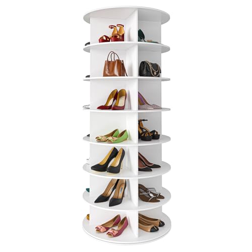 SpaceAid 7-Tier Rotating Shoe Rack Tower