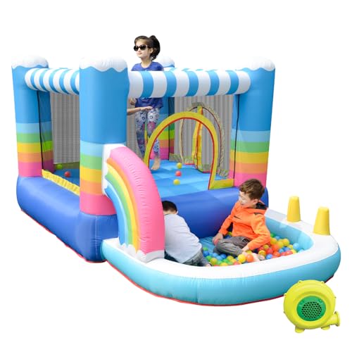 Inflatable Bounce House with Ball Pit for Kids