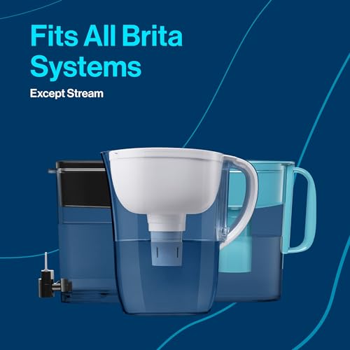 Brita Large Water Filter Pitcher for Tap and Drinking Water with SmartLight Filter Change Indicator + 1 Elite Filter, Reduces 99% Of Lead, Lasts 6 Months, 1-Cup Capacity, Black