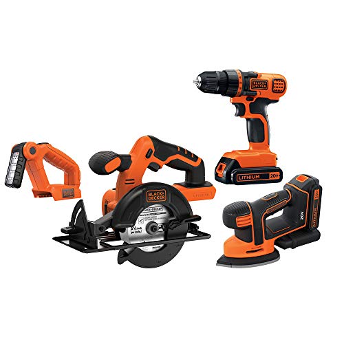 BLACK+DECKER 20V MAX Cordless 4-Tool Combo Kit