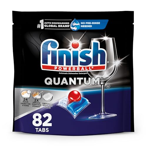 82 Count Finish Quantum Dishwasher Pods Detergent Tablets
