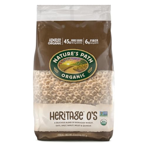 6 Pack Organic Heritage O's Cereal 32 oz (OU)