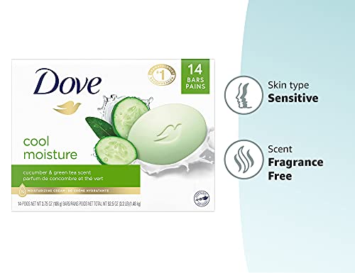 Dove Cucumber Green Tea Beauty Bar 14 Bars
