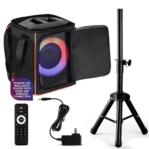 Pyle 8" Portable Bluetooth Speaker with Tripod Stand