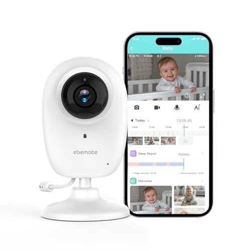 2 Camera 1080p WiFi Video Baby Monitor