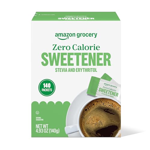 140 Pack Zero Calorie Stevia Erythritol Sweetener Packets