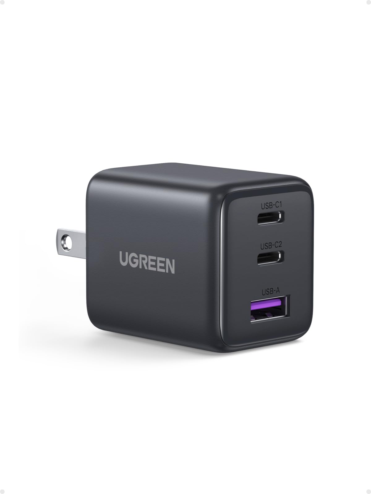 UGREEN 30W GaN 3-Port USB C Charger Block