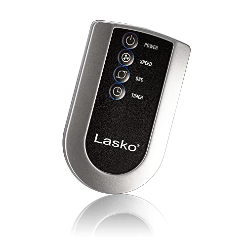 Lasko Oscillating Tower Fan, 3 Quiet Speeds, Timer, Remote Control, for Bedroom, Kitchen, Office, 36", Black, 2511