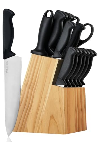 14 Piece High Carbon Stainless Steel Kitchen Knife Set