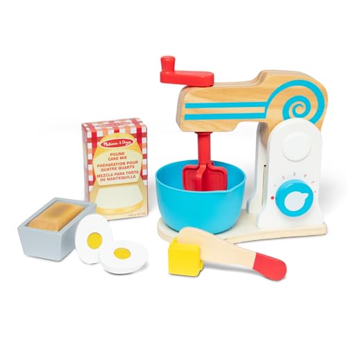 Melissa & Doug 10-Piece Wooden Mixer Play Set
