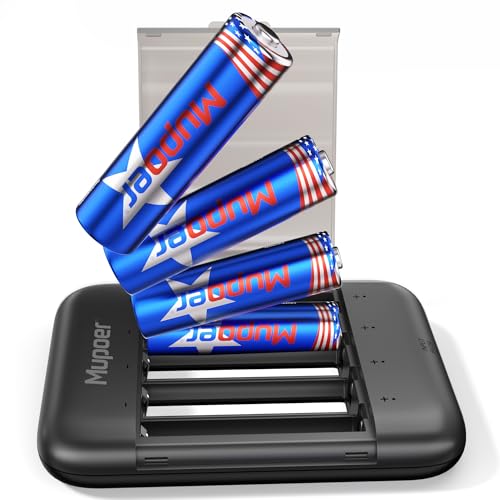 4 Pack Rechargeable 1.5V AA Lithium Batteries