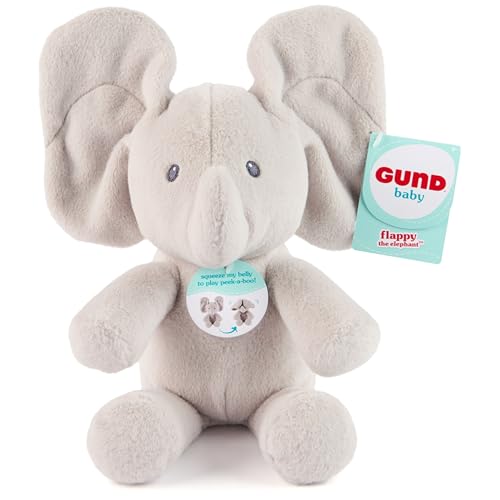 GUND Peek-a-Boo Flappy Elephant Baby Plush Toy