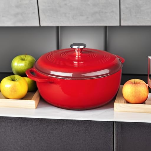Lodge 7.5 Quart Enameled Cast Iron Dutch Oven