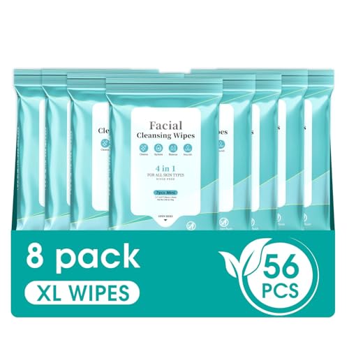 56 Count Tea Tree Salicylic Facial Cleansing Wipes
