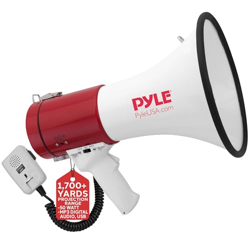 50 Watt Megaphone Speaker with Siren and Recorder