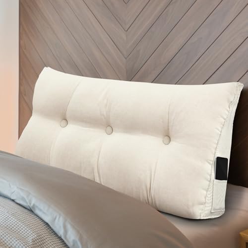Triangular Wedge Headboard Reading Pillow