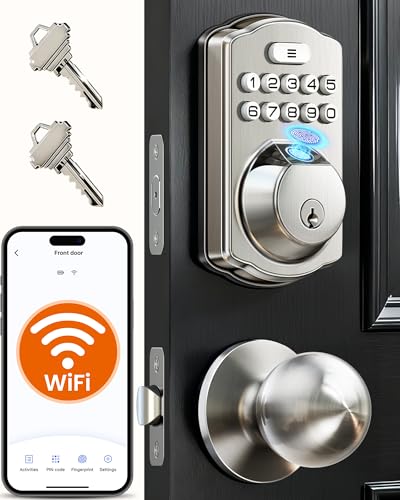 Veise WiFi Fingerprint Keyless Entry Smart Deadbolt