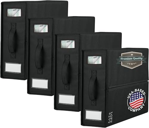 4 Pack Sheet Organizers Bedding Storage Box with Handles