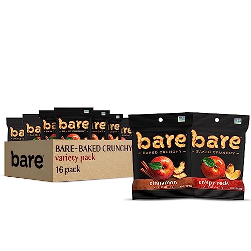 16 Pack Bare Fuji & Cinnamon Apple Chips Variety