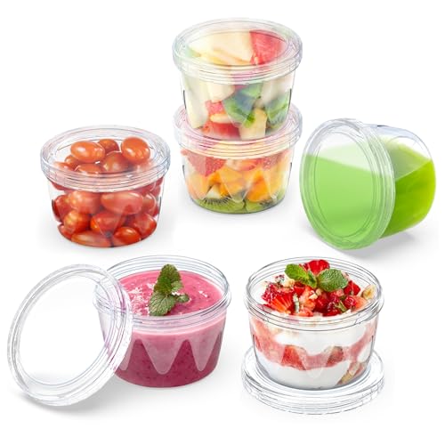 6 Pack 16 oz Reusable Freezer Storage Containers