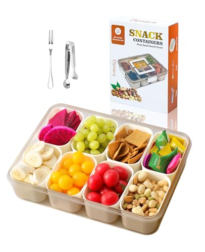 Large Snackle Box Divided Serving Tray with Lid